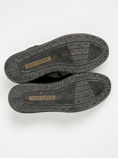 Louis Vuitton SS2015 Black Trailblazer Knit/Leather Strap Sneaker (44)