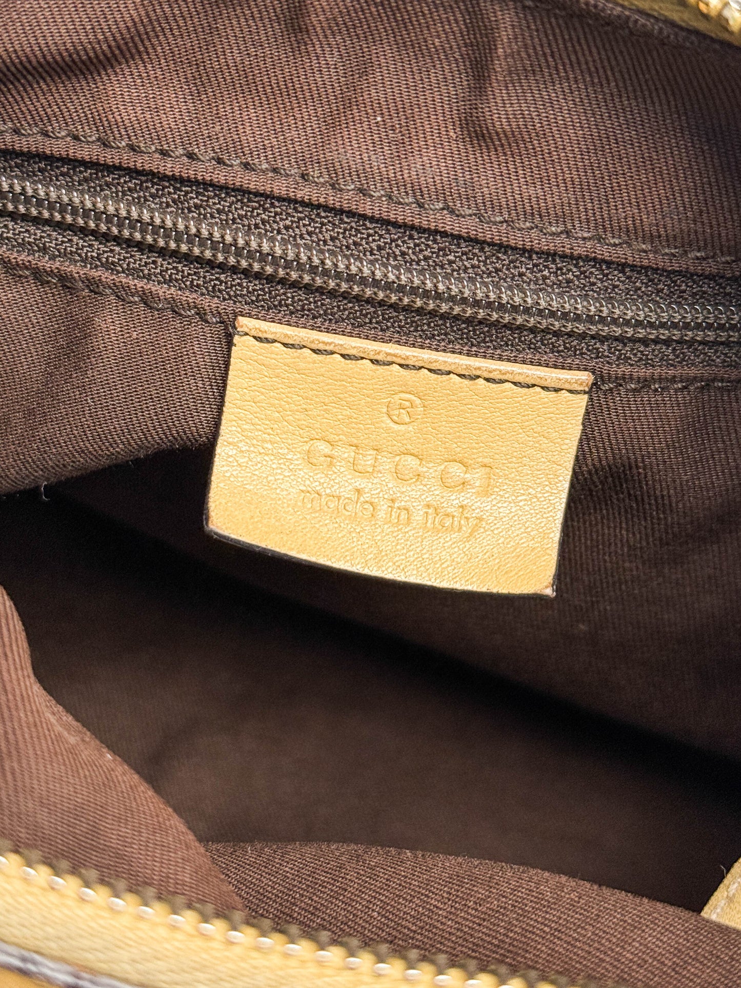 Gucci Vintage Abbey D-Ring Bag Leather/Canvas
