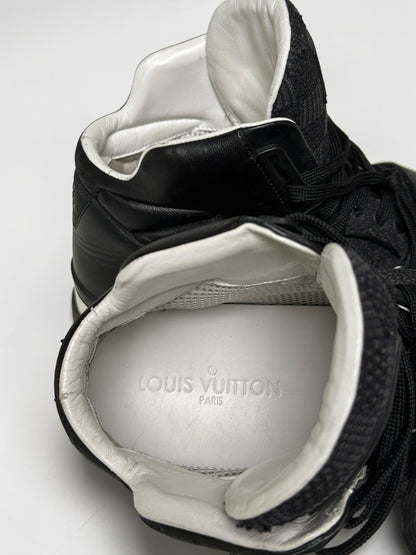 Louis Vuitton SS2015 Black Trailblazer Knit/Leather Strap Sneaker (44)