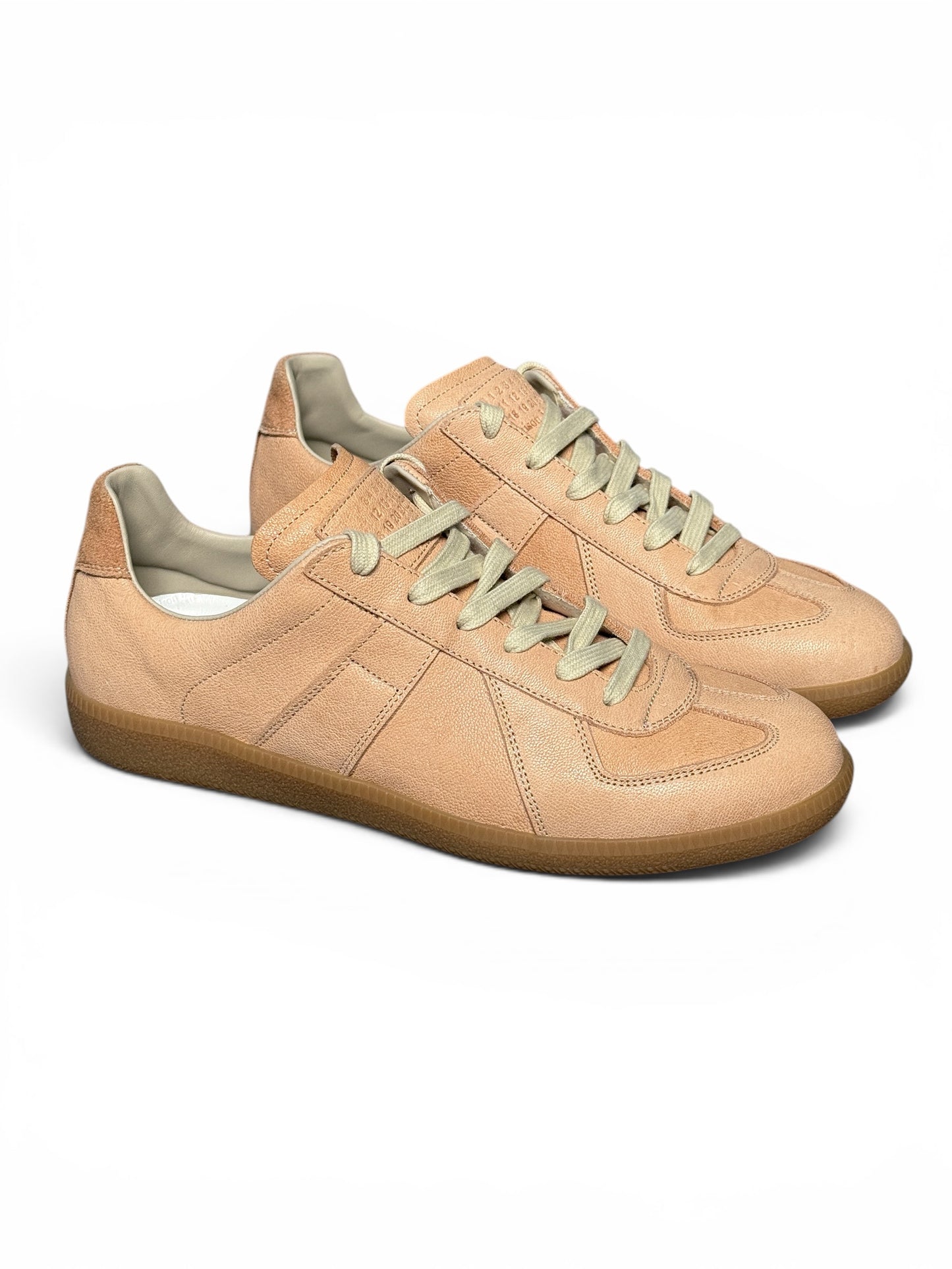 Maison Margiela Replica Full Grain Leather GATs Beige (43)