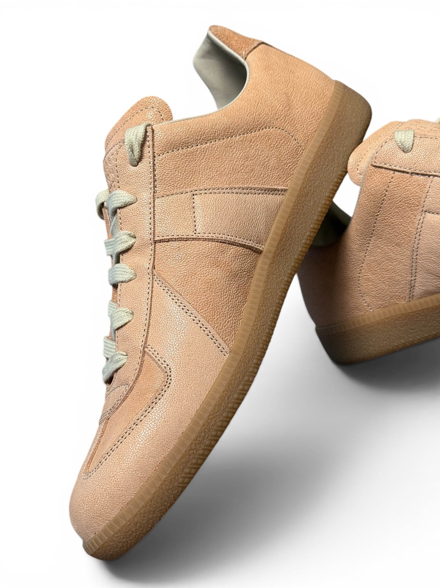 Maison Margiela Replica Full Grain Leather GATs Beige (43)