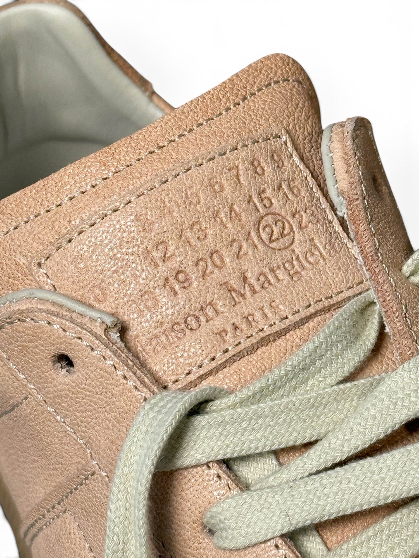 Maison Margiela Replica Full Grain Leather GATs Beige (43)