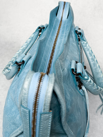 Balenciaga City Bag Medium Light Blue