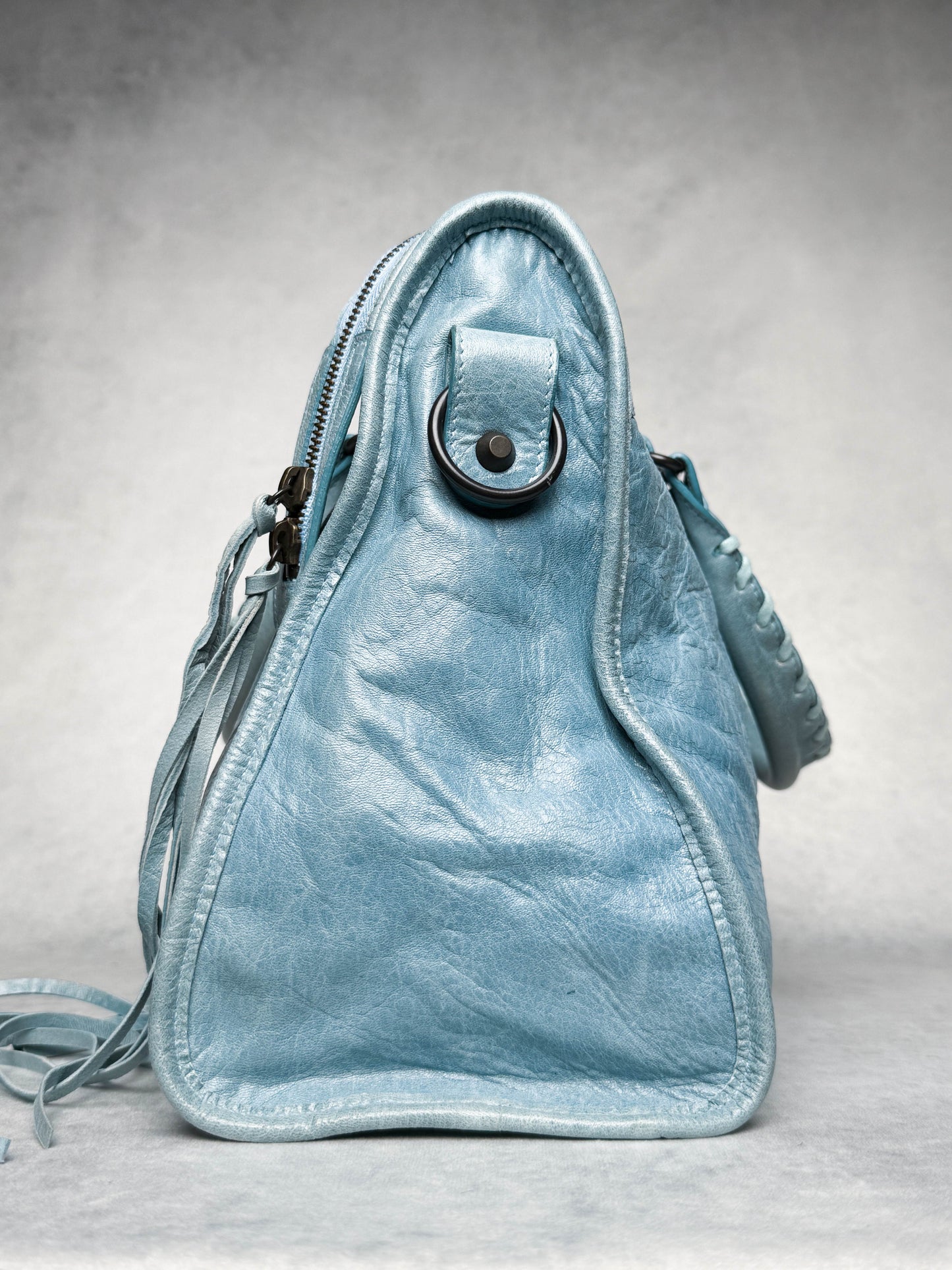 Balenciaga City Bag Medium Light Blue