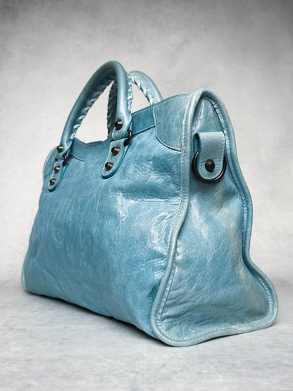 Balenciaga City Bag Medium Light Blue