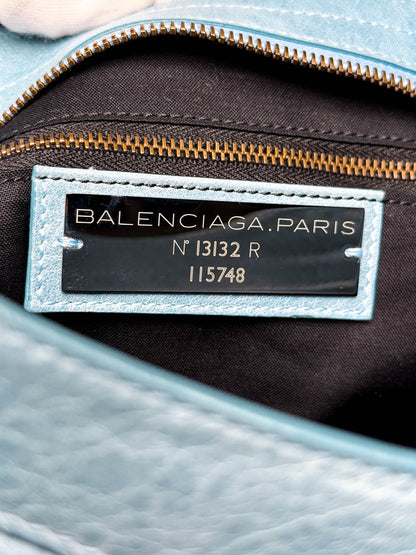 Balenciaga City Bag Medium Light Blue