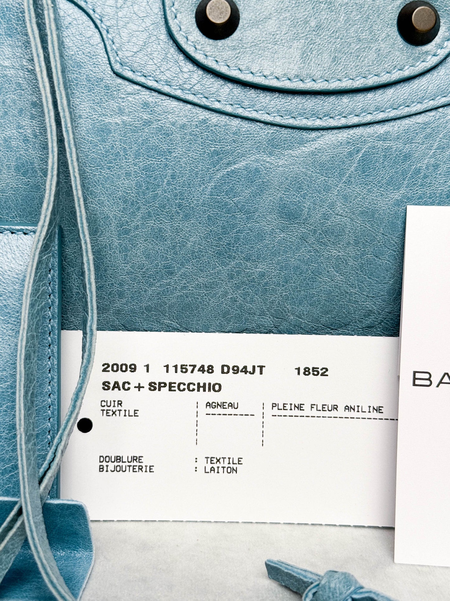 Balenciaga City Bag Medium Light Blue