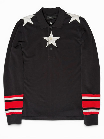 SS2014 Givenchy Stars Longsleeve Polo (S)