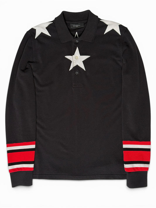 SS2014 Givenchy Stars Longsleeve Polo (S)