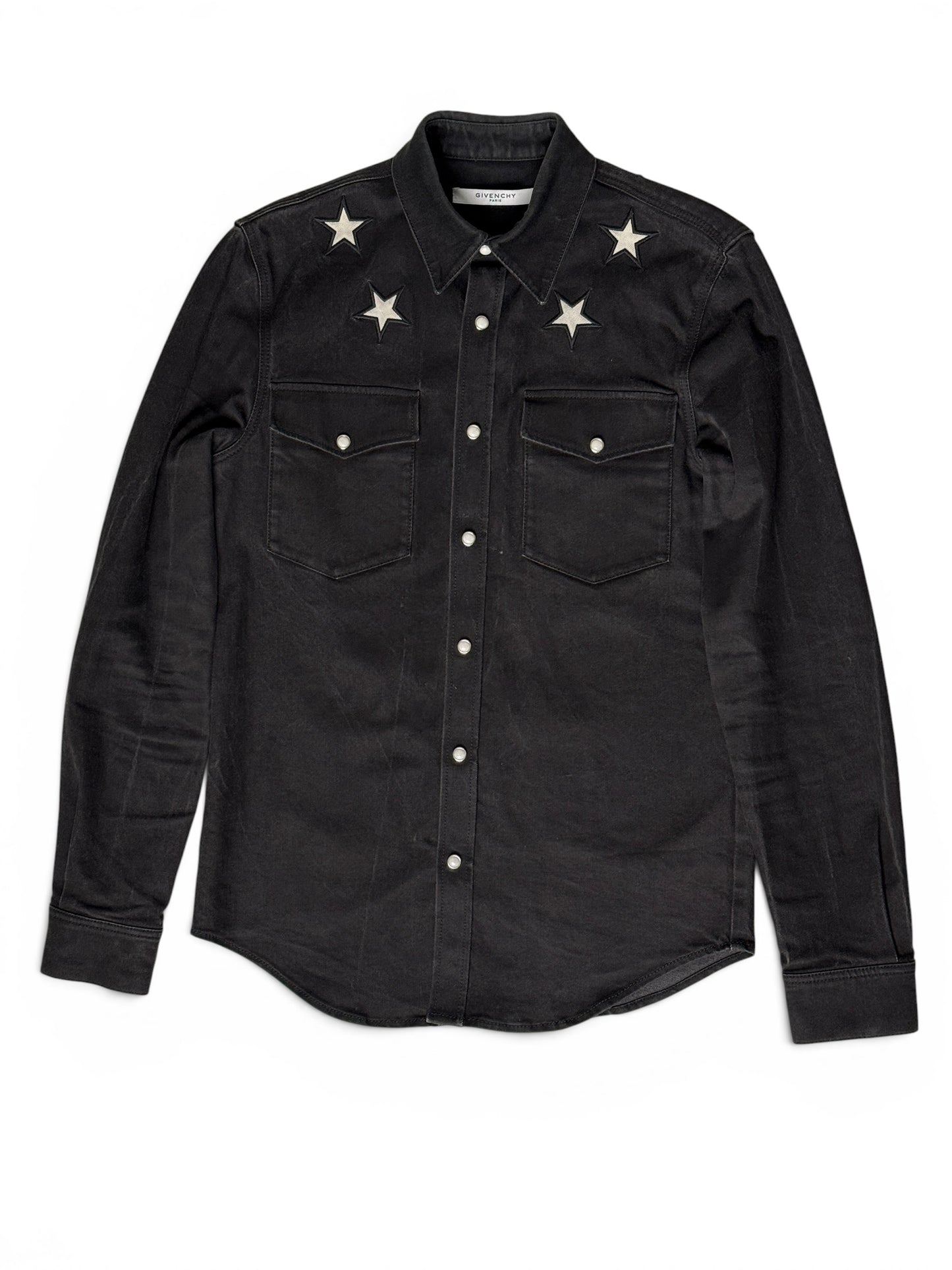 Givenchy Stars Black Denim Overshirt (S)