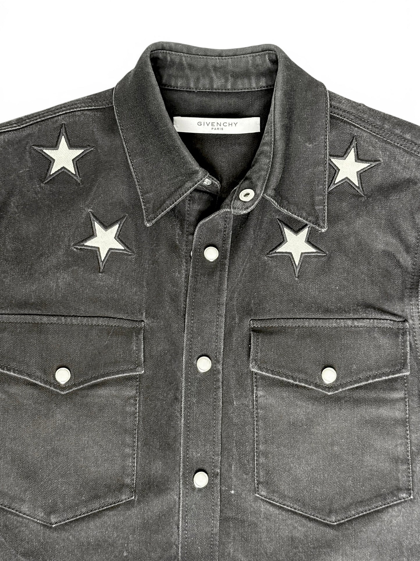 Givenchy Stars Black Denim Overshirt (S)