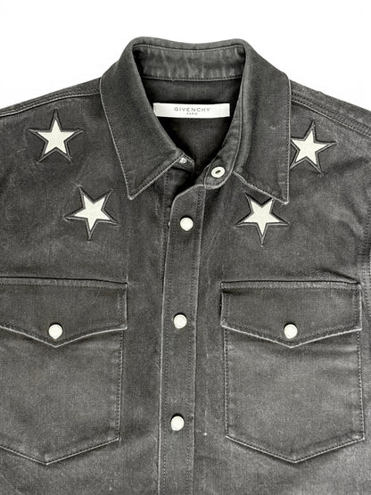 Givenchy Stars Black Denim Overshirt (S)