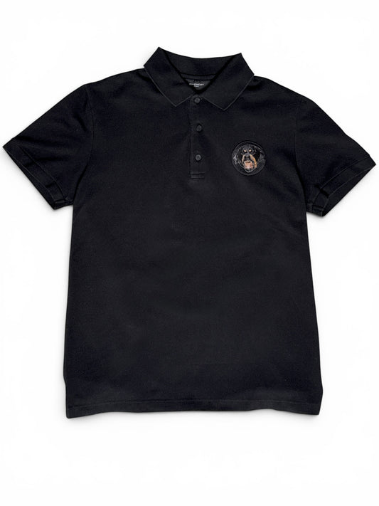 SS2014 Givenchy Rottweiler Black Polo Shirt (L)