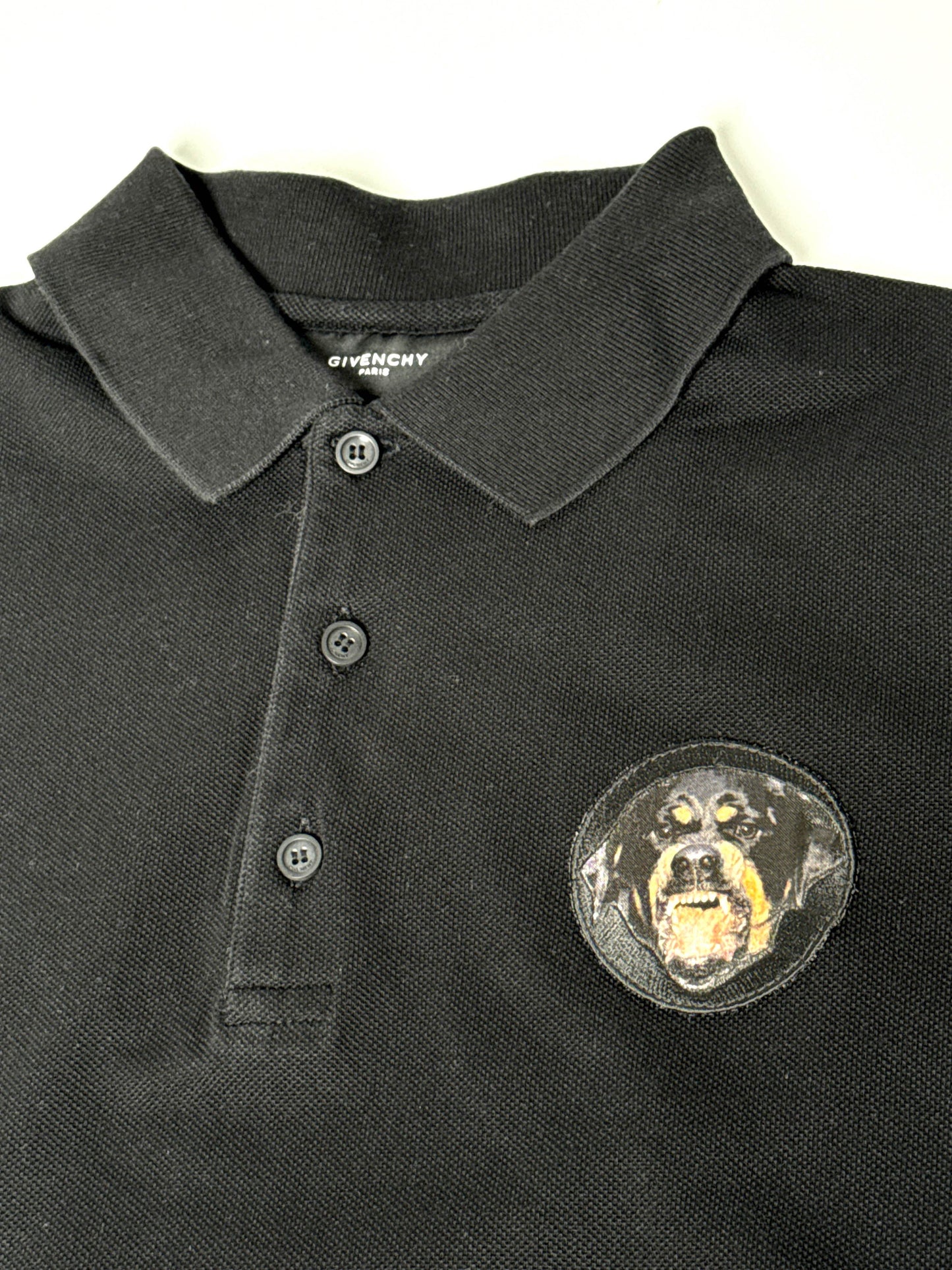 SS2014 Givenchy Rottweiler Black Polo Shirt (L)