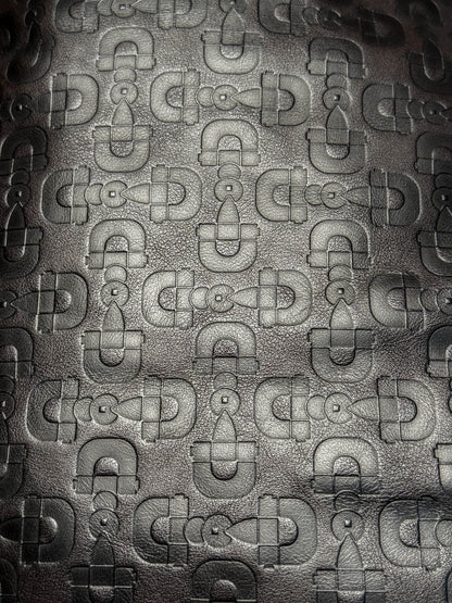 Gucci Horsebit Embossed Leather Hobo Bag Dark Brown