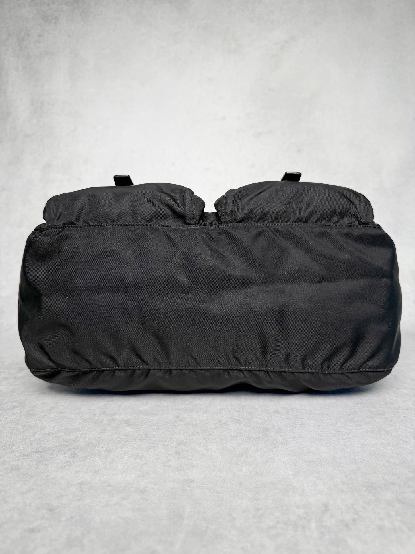 Prada Large Messenger Bag Nylon/Saffiano Leather Black