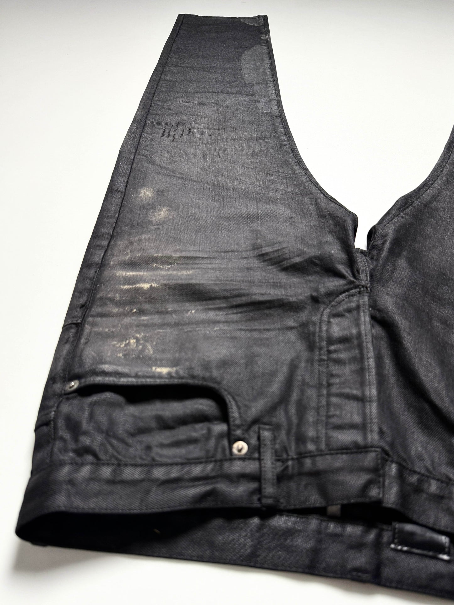 Dior Homme SS2007 'Gold Dust' Waxed Clawmark Denim (33)