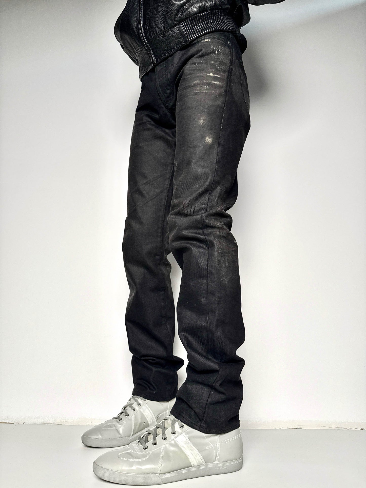 Dior Homme SS2007 'Gold Dust' Waxed Clawmark Denim (33)