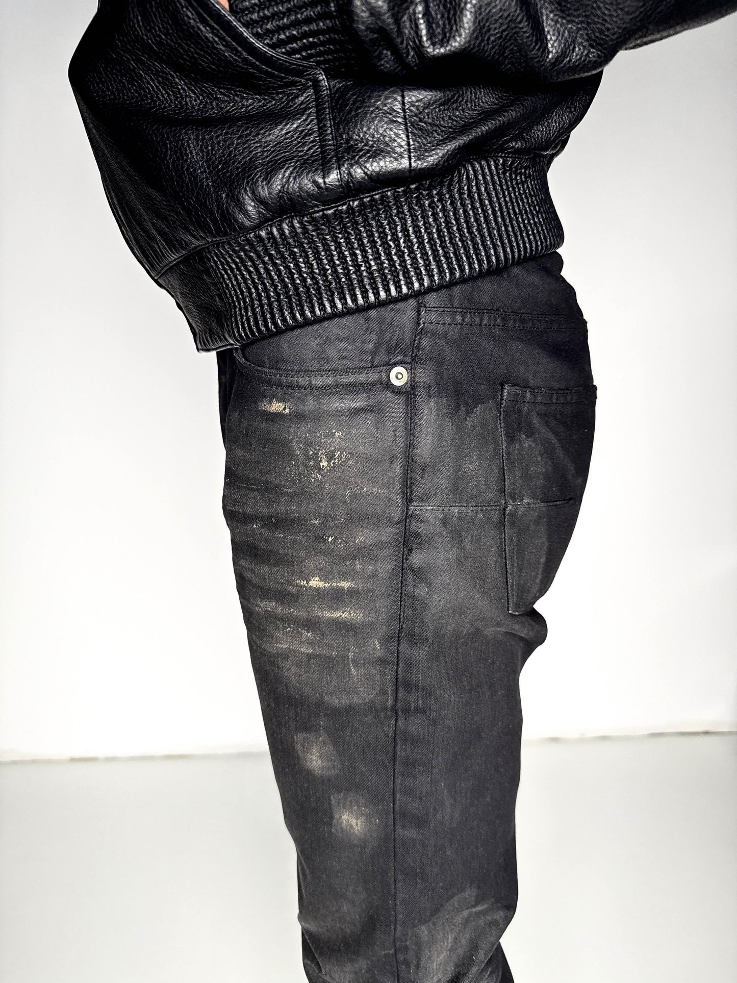 Dior Homme SS2007 'Gold Dust' Waxed Clawmark Denim (33)