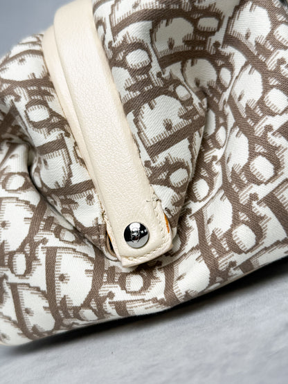 Dior 2005 Diorissimo Floral Embroidered Trotter Bag