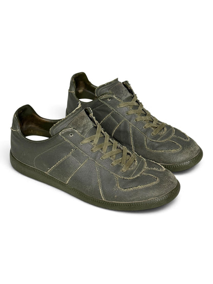 Maison Margiela Coated Canvas GATs Green (46)