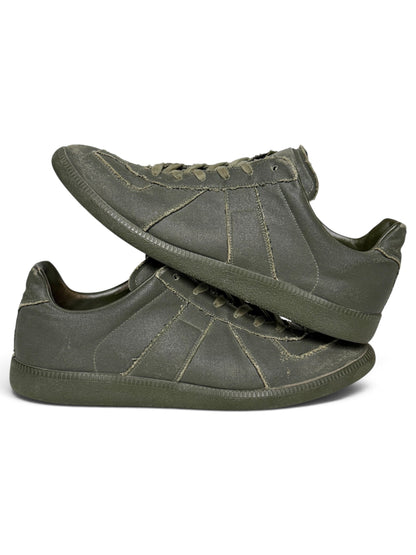 Maison Margiela Coated Canvas GATs Green (46)