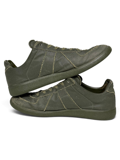 Maison Margiela Coated Canvas GATs Green (46)
