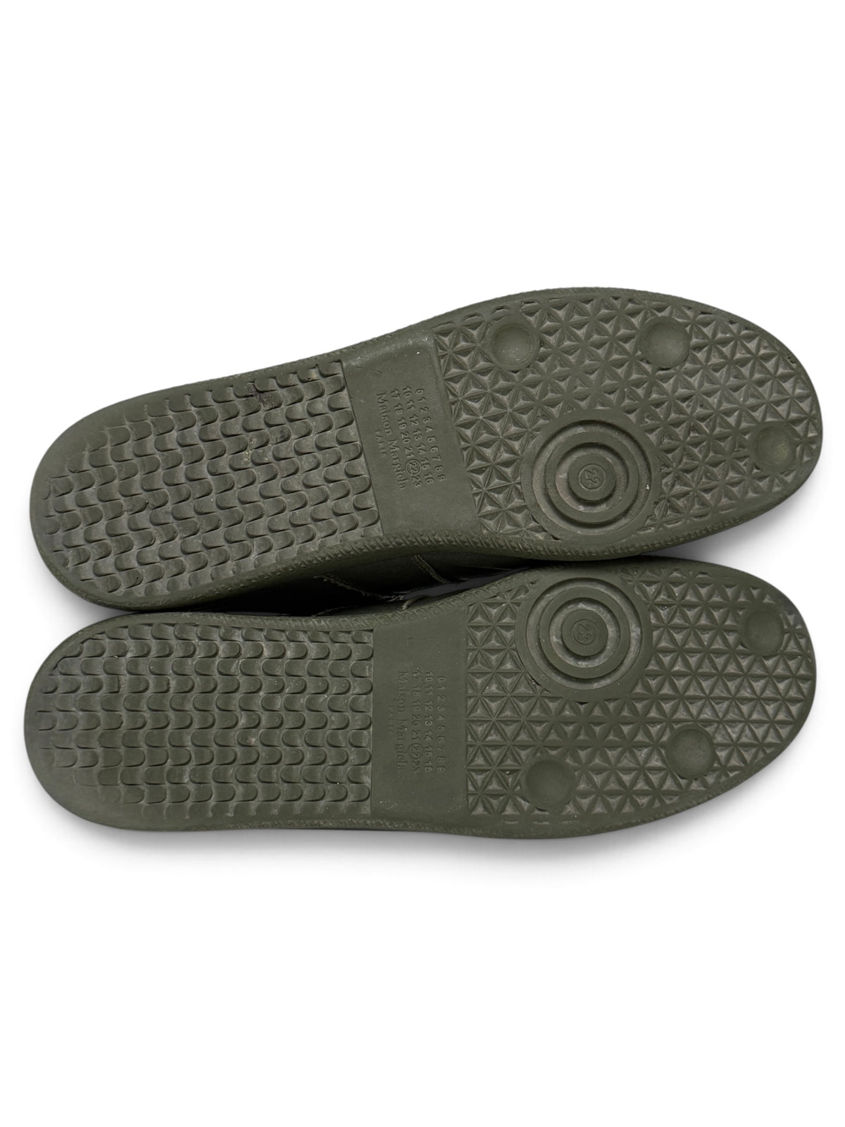 Maison Margiela Coated Canvas GATs Green (46)