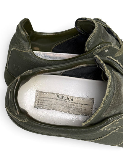 Maison Margiela Coated Canvas GATs Green (46)