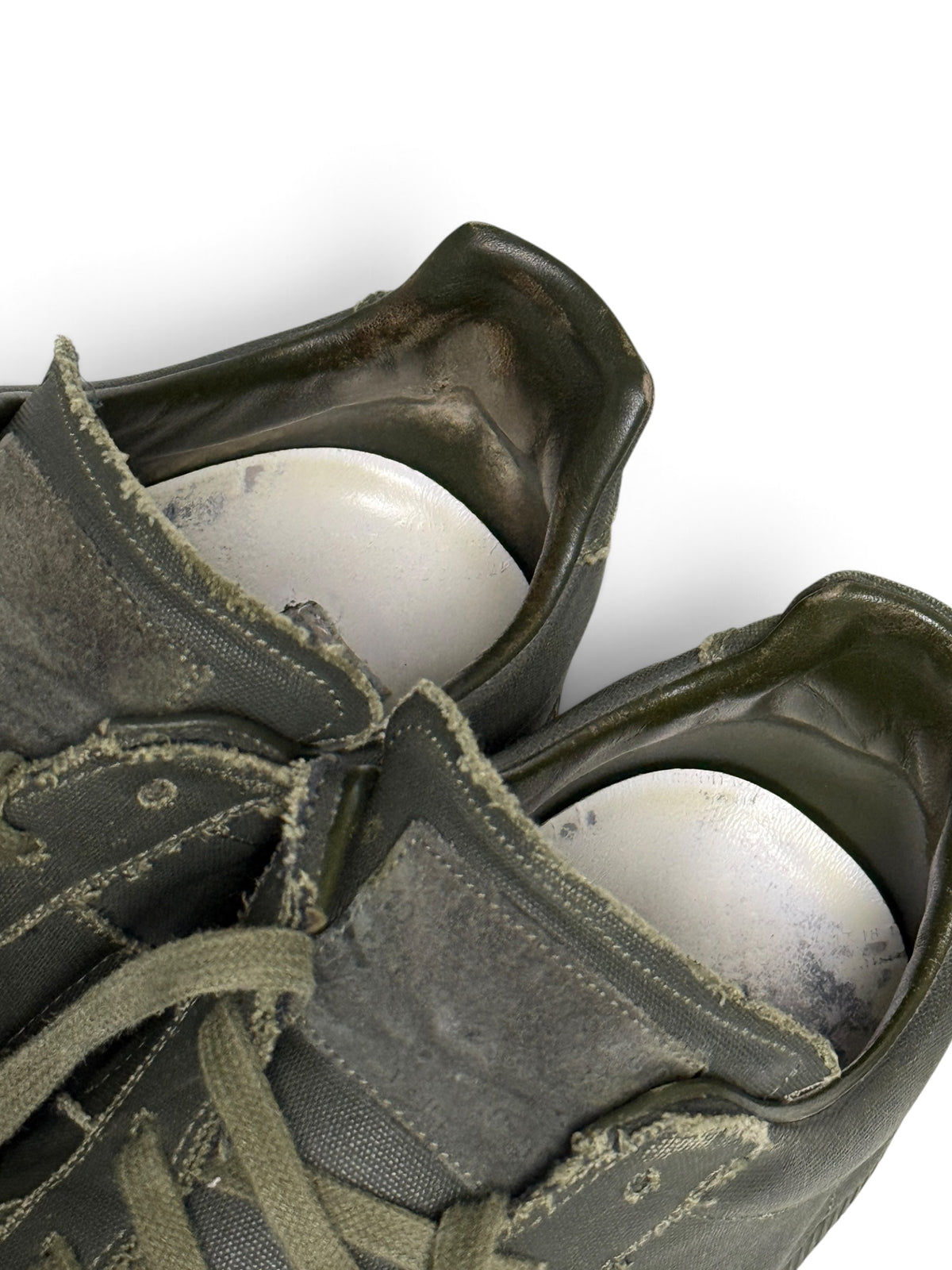 Maison Margiela Coated Canvas GATs Green (46)