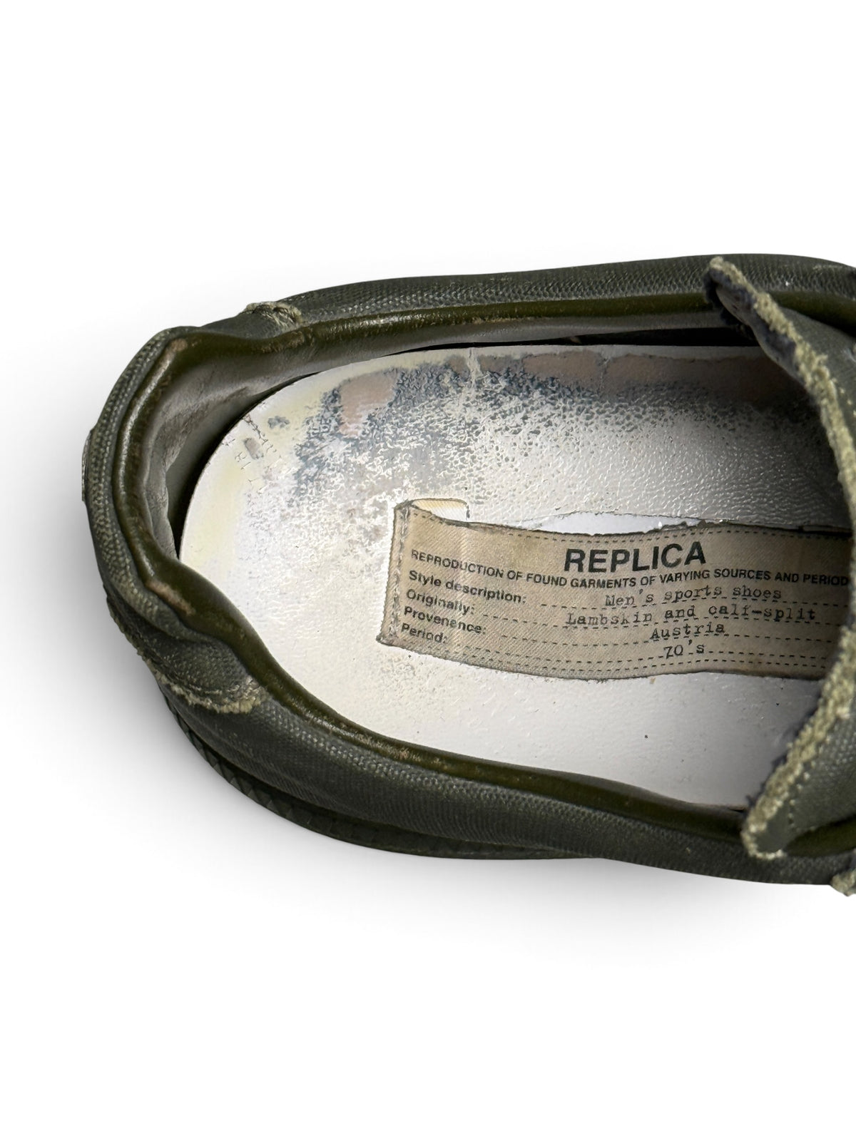 Maison Margiela Coated Canvas GATs Green (46)