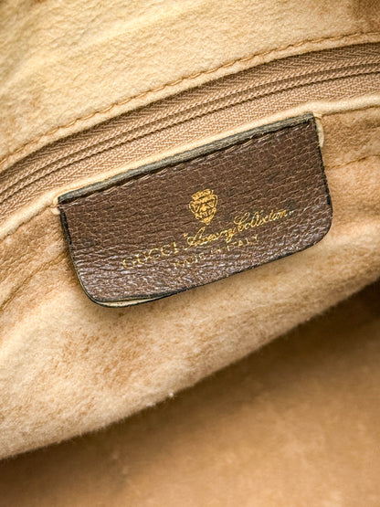 Gucci Vintage 70's Boston Handbag Canvas GG