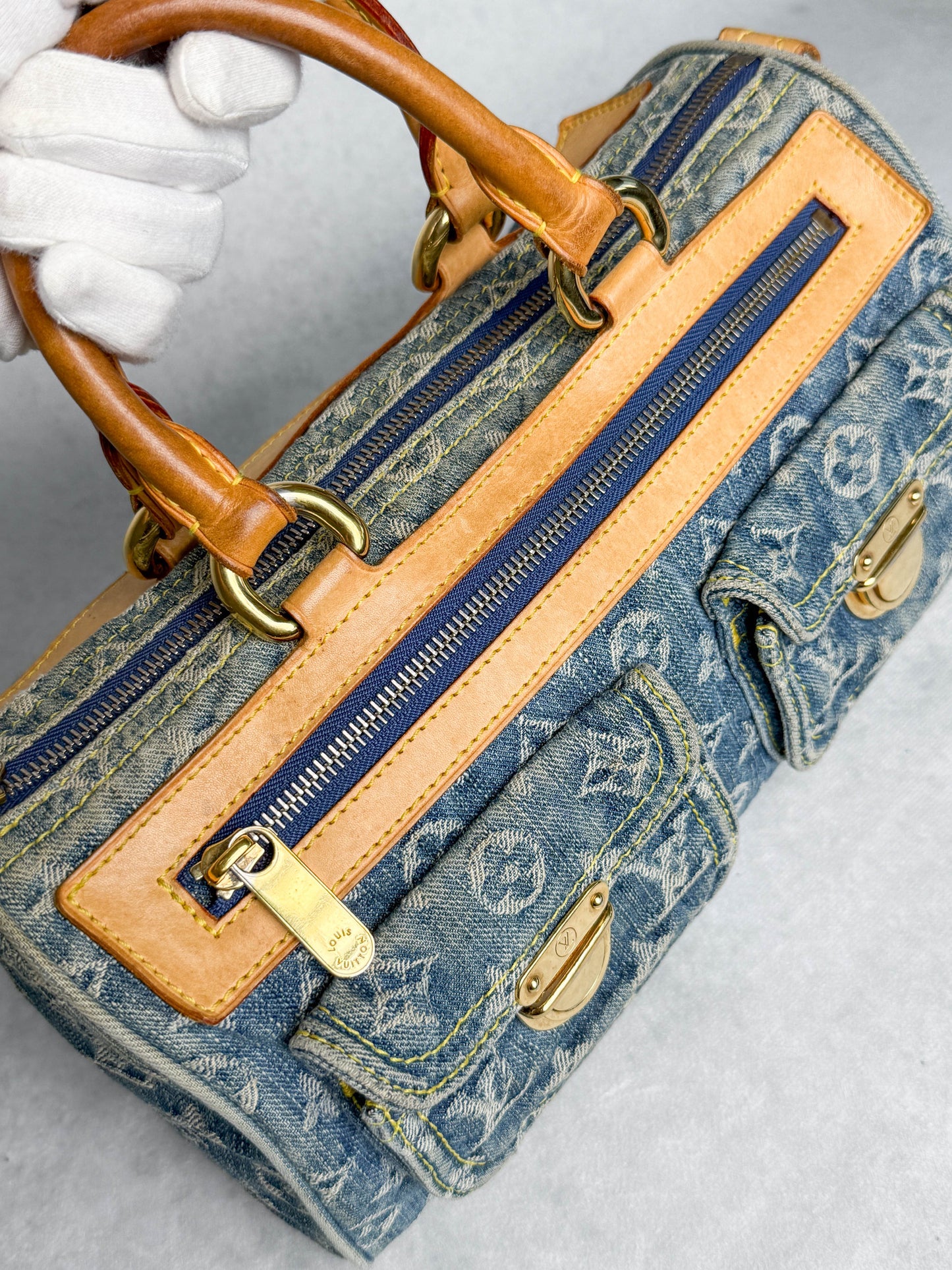 Louis Vuitton Speedy Neo Denim Bag