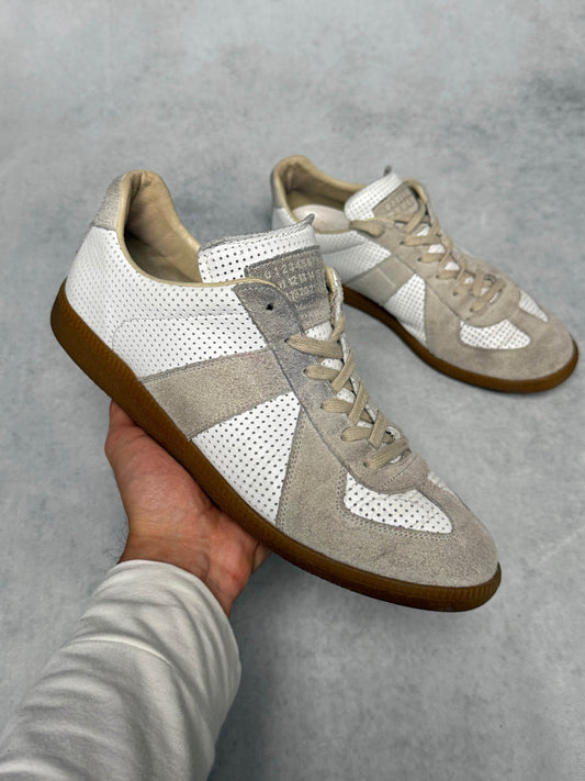 Maison Margiela Replica Low White/Grey Perforated Leather (42)
