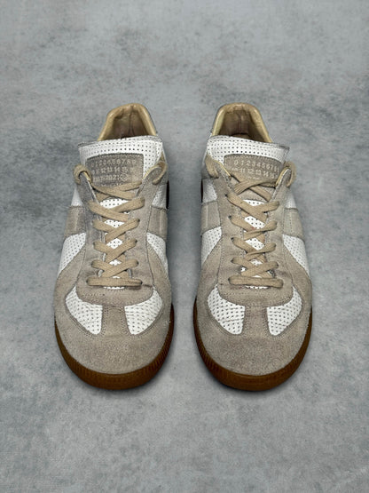 Maison Margiela Replica Low White/Grey Perforated Leather (42)