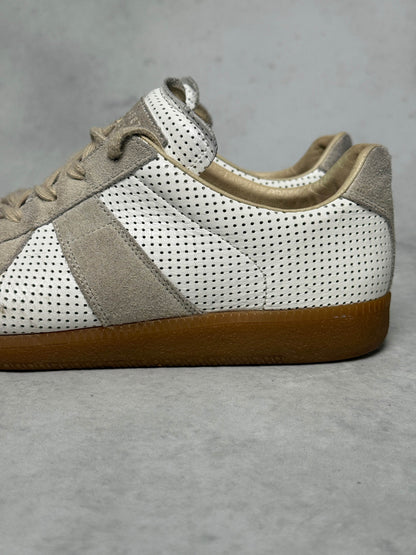 Maison Margiela Replica Low White/Grey Perforated Leather (42)