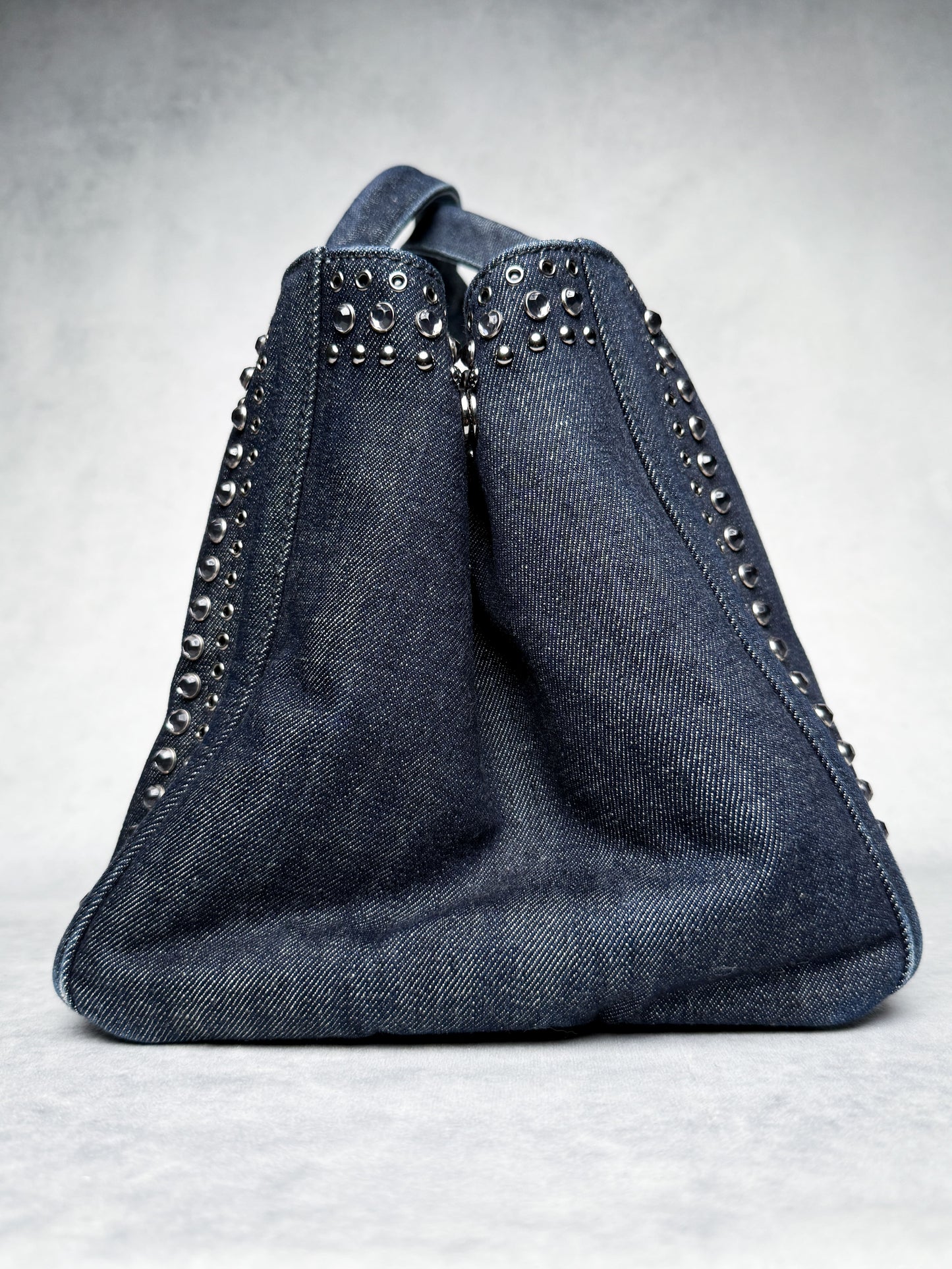 Prada Canapa Denim Tote Bag