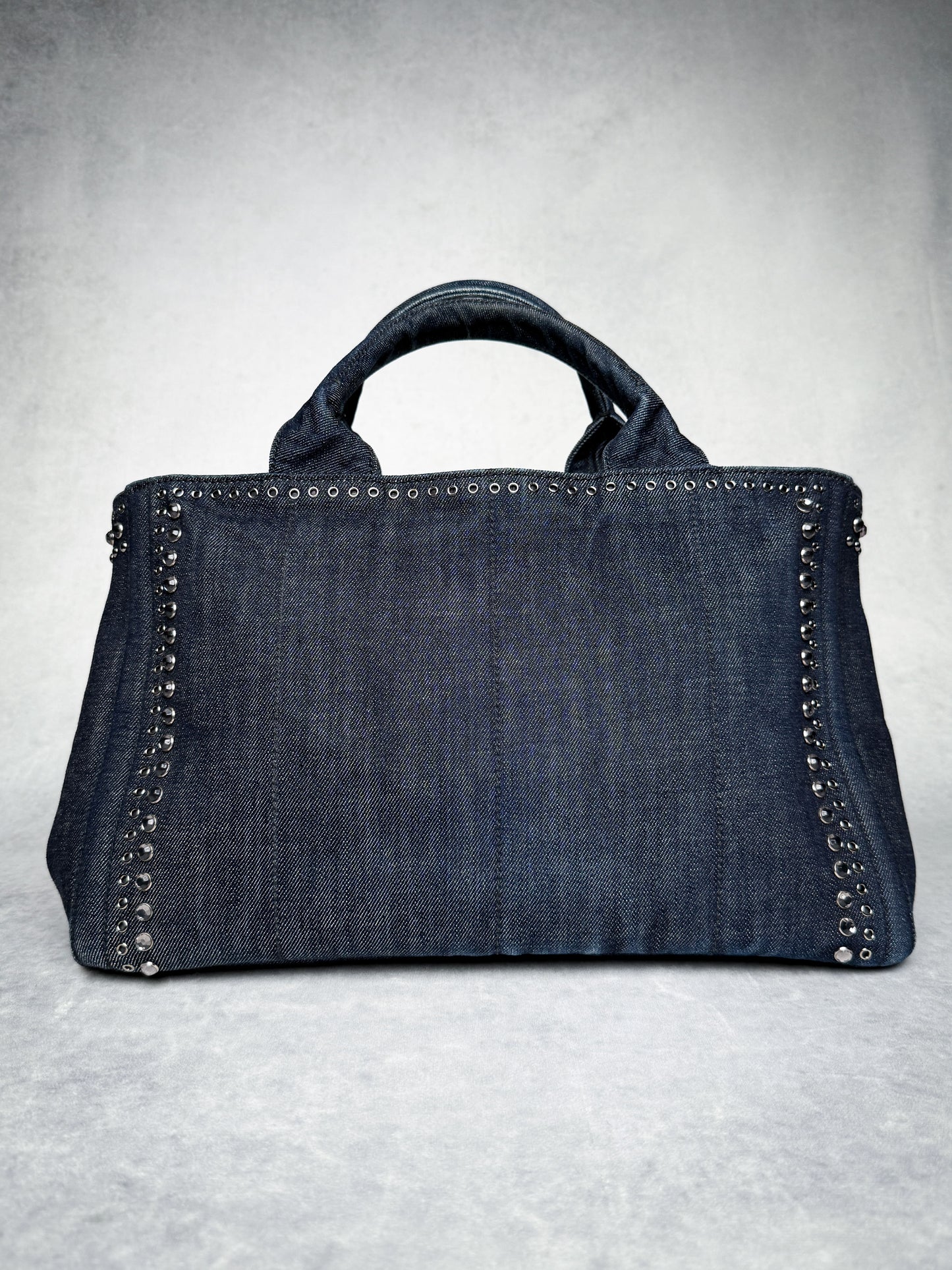 Prada Canapa Denim Tote Bag