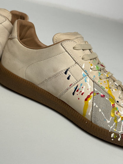 Maison Margiela 'Paint Splatter' GATs Nubuck Leather (40.5)