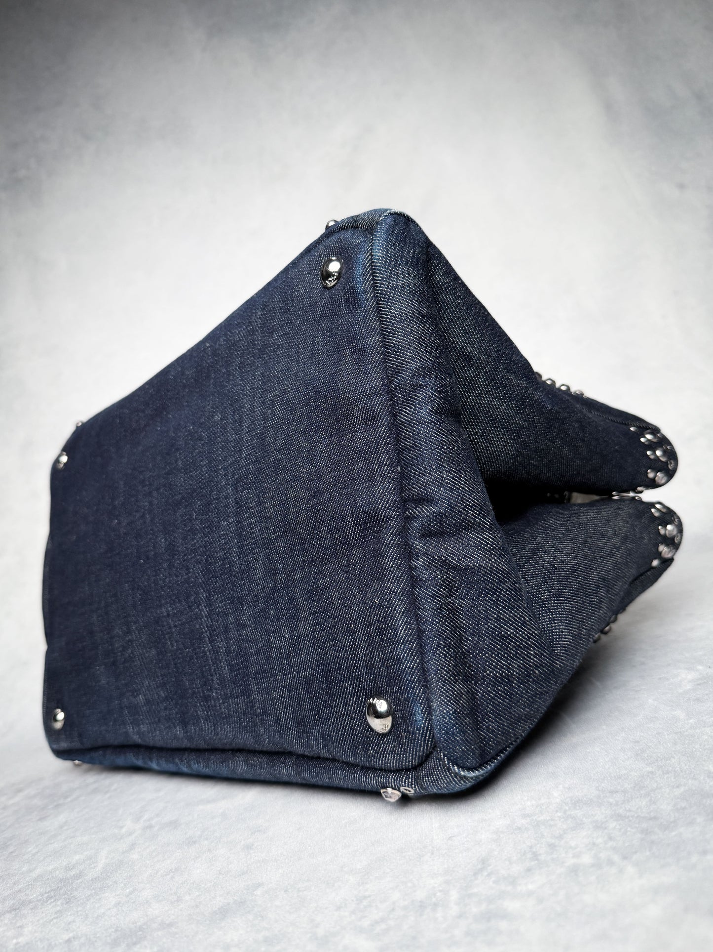 Prada Canapa Denim Tote Bag