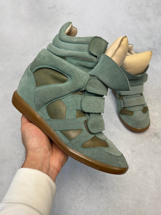 Isabel Marant Bekett Wedge Sneaker Turquoise (39)