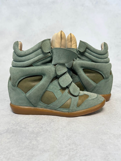 Isabel Marant Bekett Wedge Sneaker Turquoise (39)