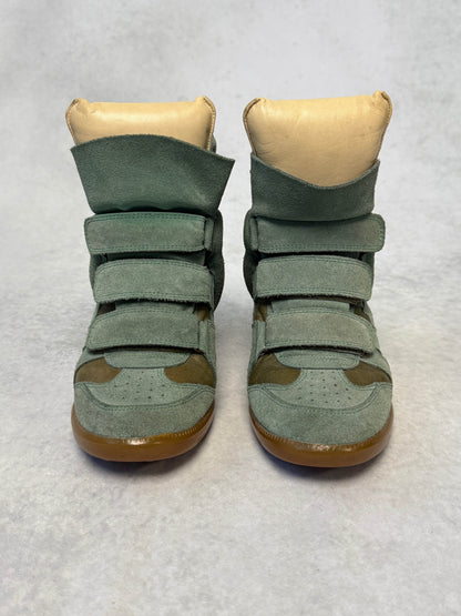 Isabel Marant Bekett Wedge Sneaker Turquoise (39)