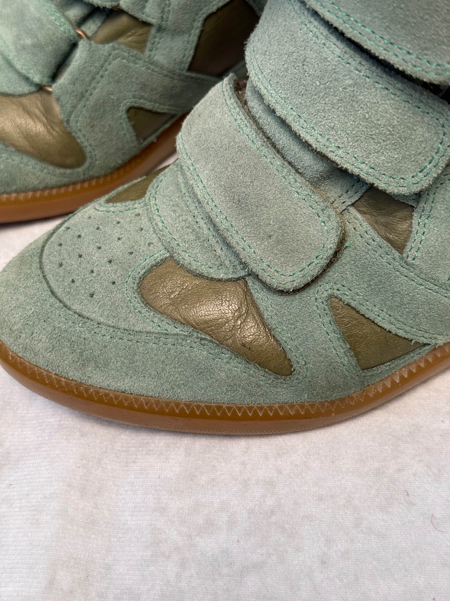Isabel Marant Bekett Wedge Sneaker Turquoise (39)