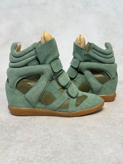 Isabel Marant Bekett Wedge Sneaker Turquoise (39)
