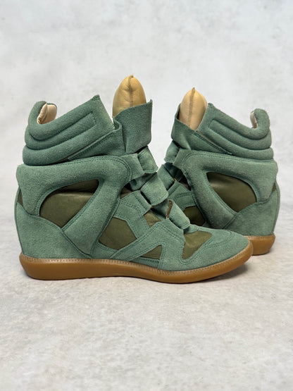 Isabel Marant Bekett Wedge Sneaker Turquoise (39)