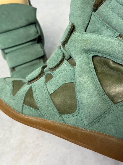 Isabel Marant Bekett Wedge Sneaker Turquoise (39)
