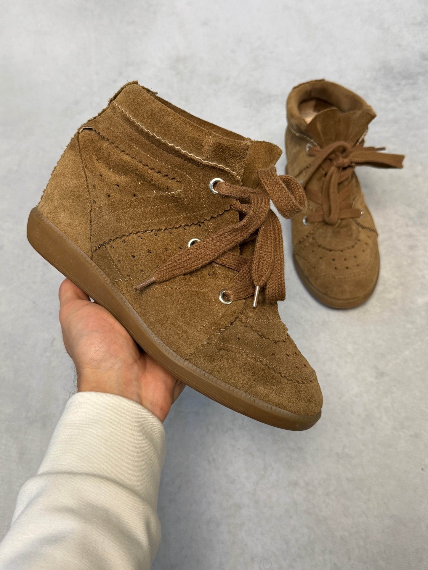 Isabel Marant Bobby Wedge Sneaker Brown (40)