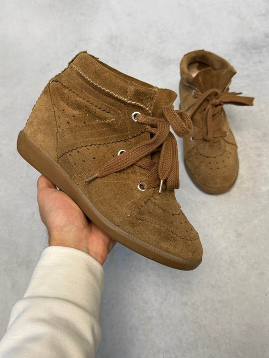 Isabel Marant Bobby Wedge Sneaker Brown (40)