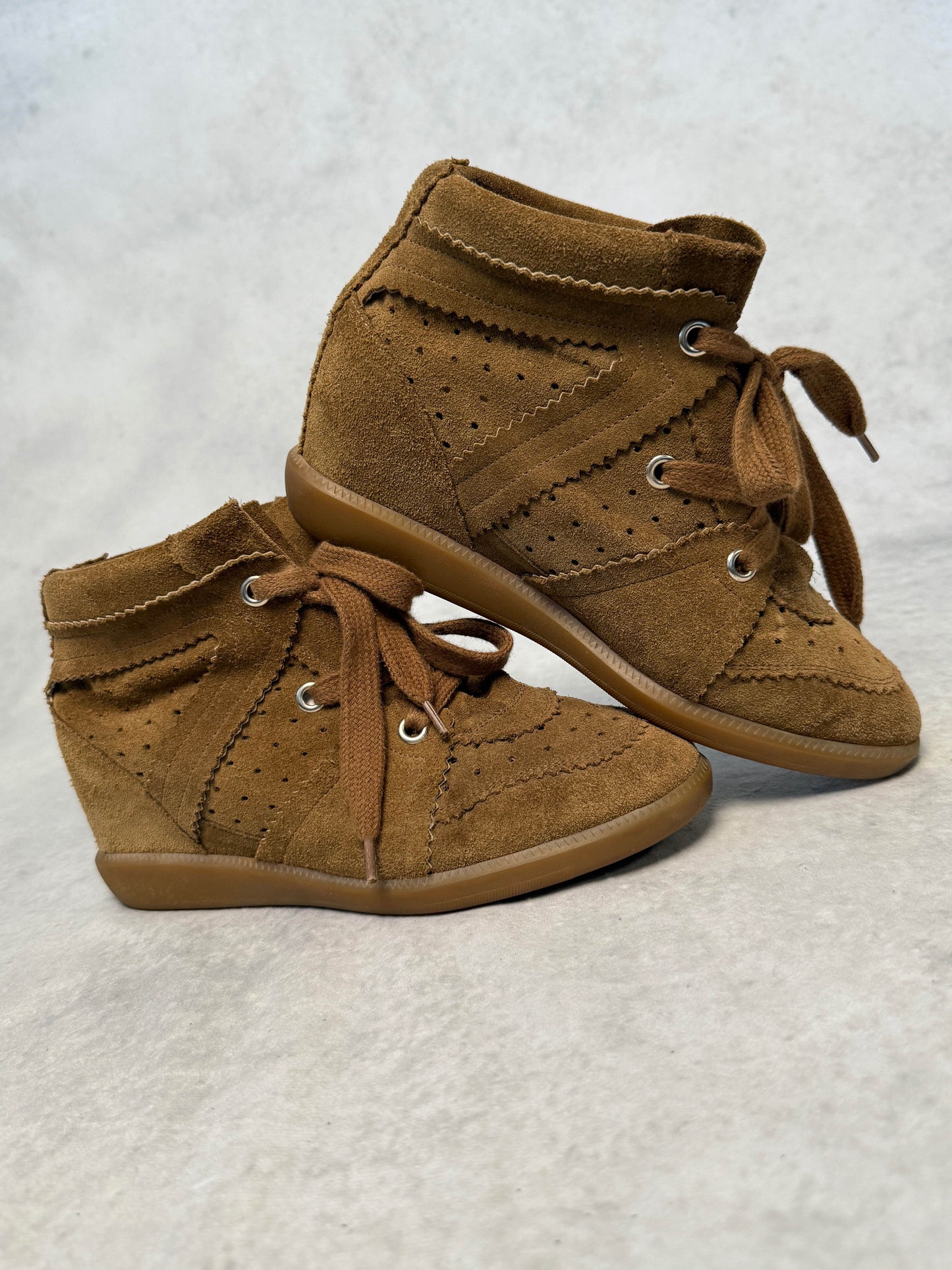 Isabel Marant Bobby Wedge Sneaker Brown (40)